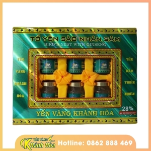 Tổ yến sào nhân sâm - Hộp 6 lọ - Yến Vàng Khánh Hòa